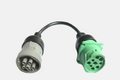 9-Pin to 6-Pin Diesel Diagnostic Converter Adapter – For Semi Trucks & Off-Road Equipment