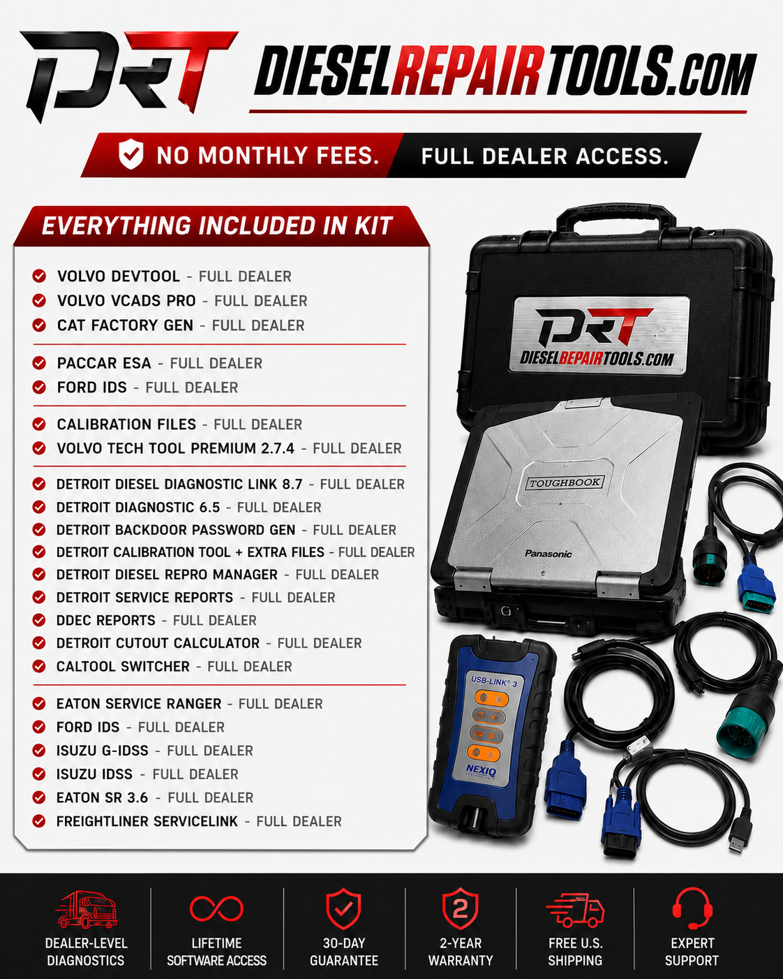 Diesel Diagnostic Laptops – Truck & Off-Road Heavy Duty Scanner Kit